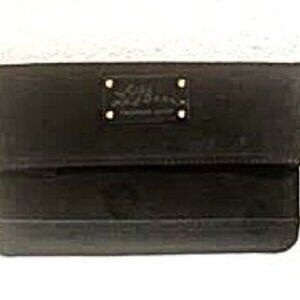 LL Bean Suede Black Clutch purse